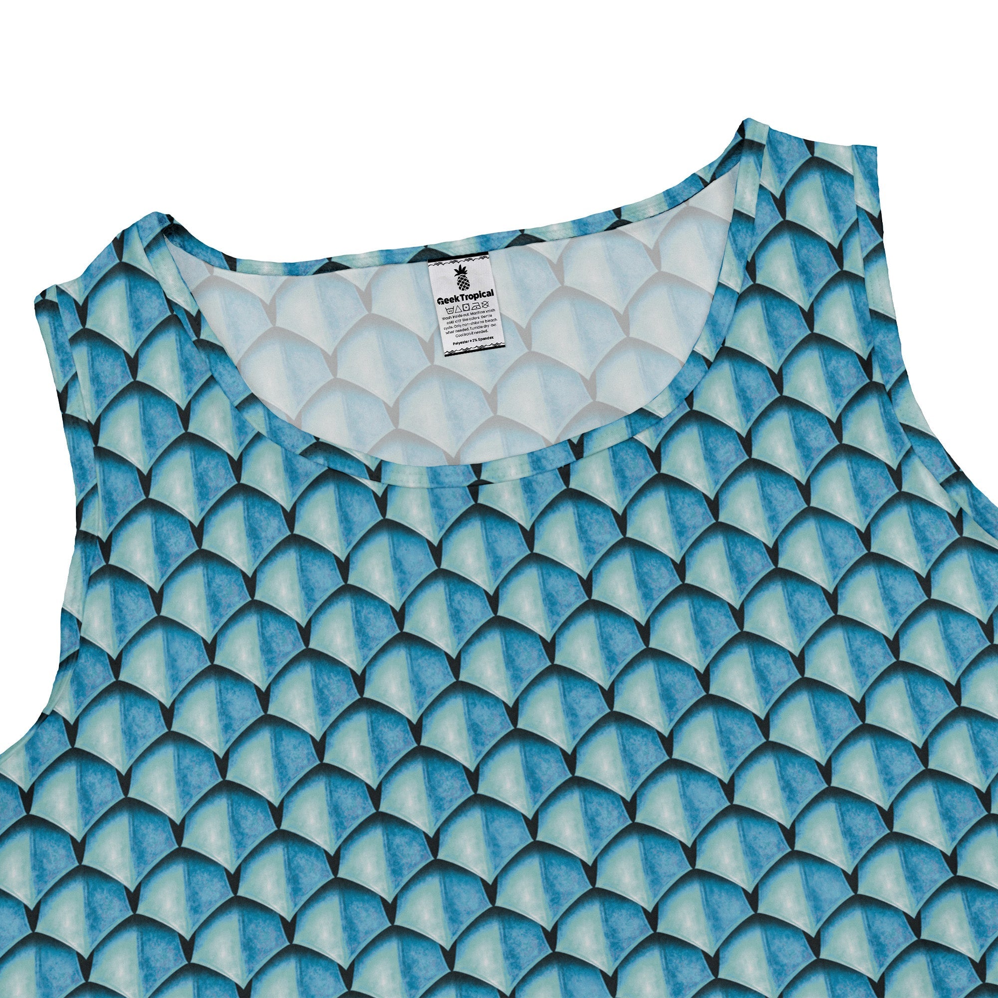 Dragon Scales Blue Dnd Dress Geek Nerd Designs by Nathan Fantasy Prints lx - C