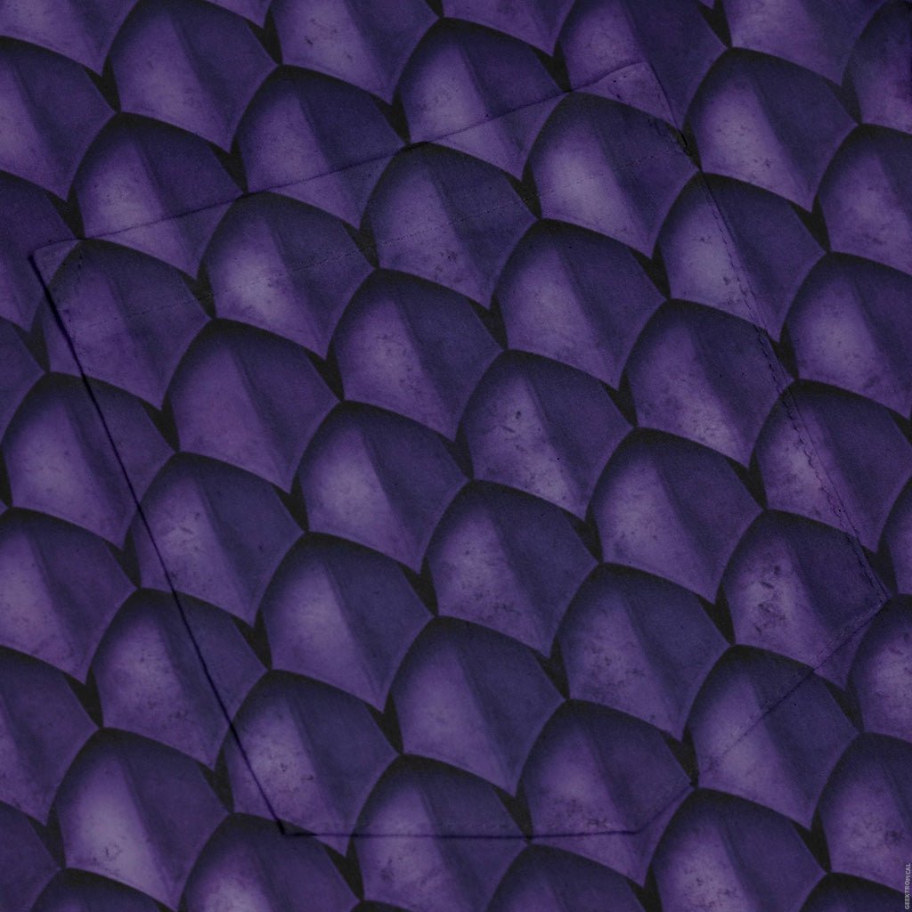 Dragon Scales Purple Dnd Long Sleeve Button Up Shirt Geek Nerd 0925 adult sizing All Adult Button Up Shirts