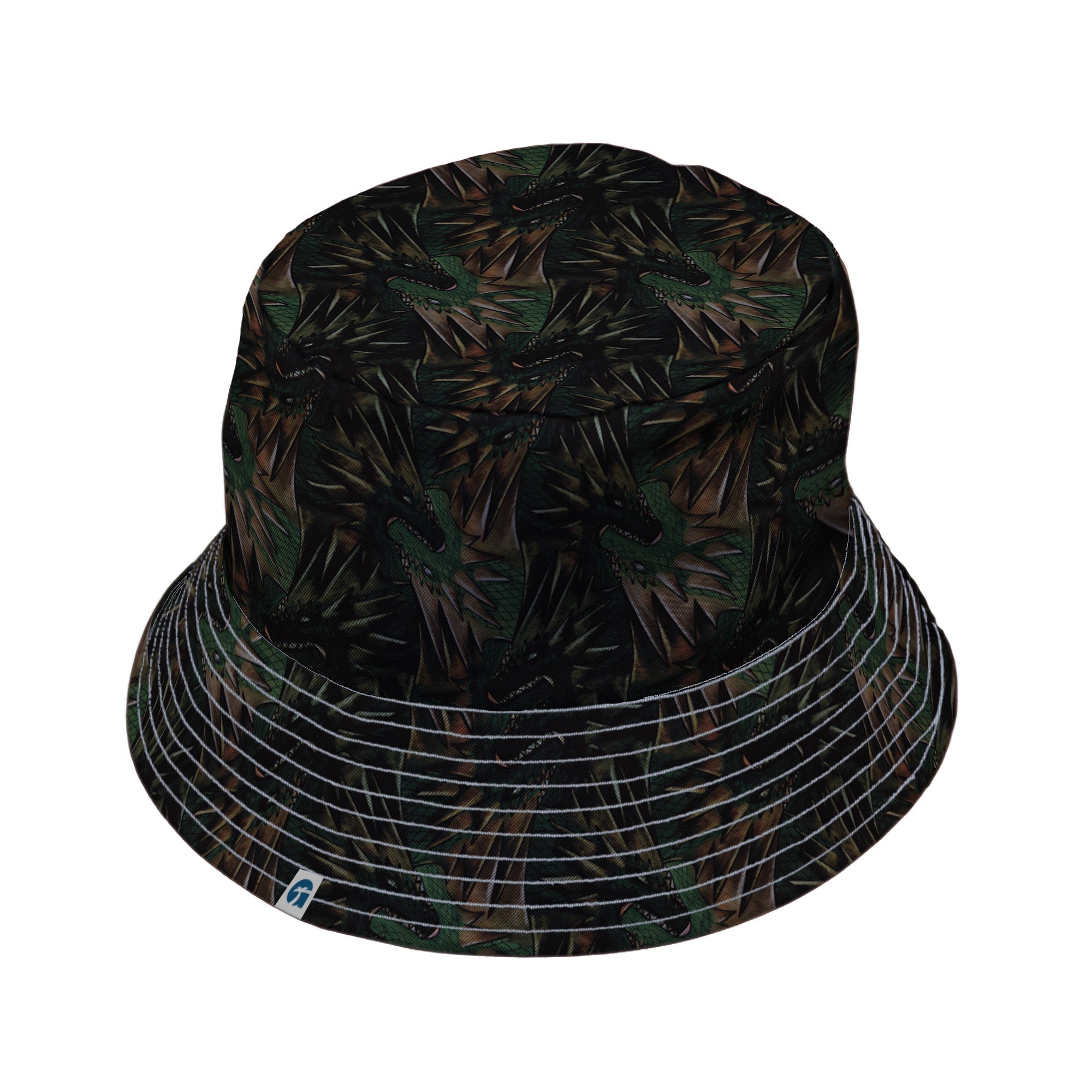 Dragon Weaving Inferno Forest Bucket Hat Geek Nerd Designs by Nathan fantasy prints lx - B