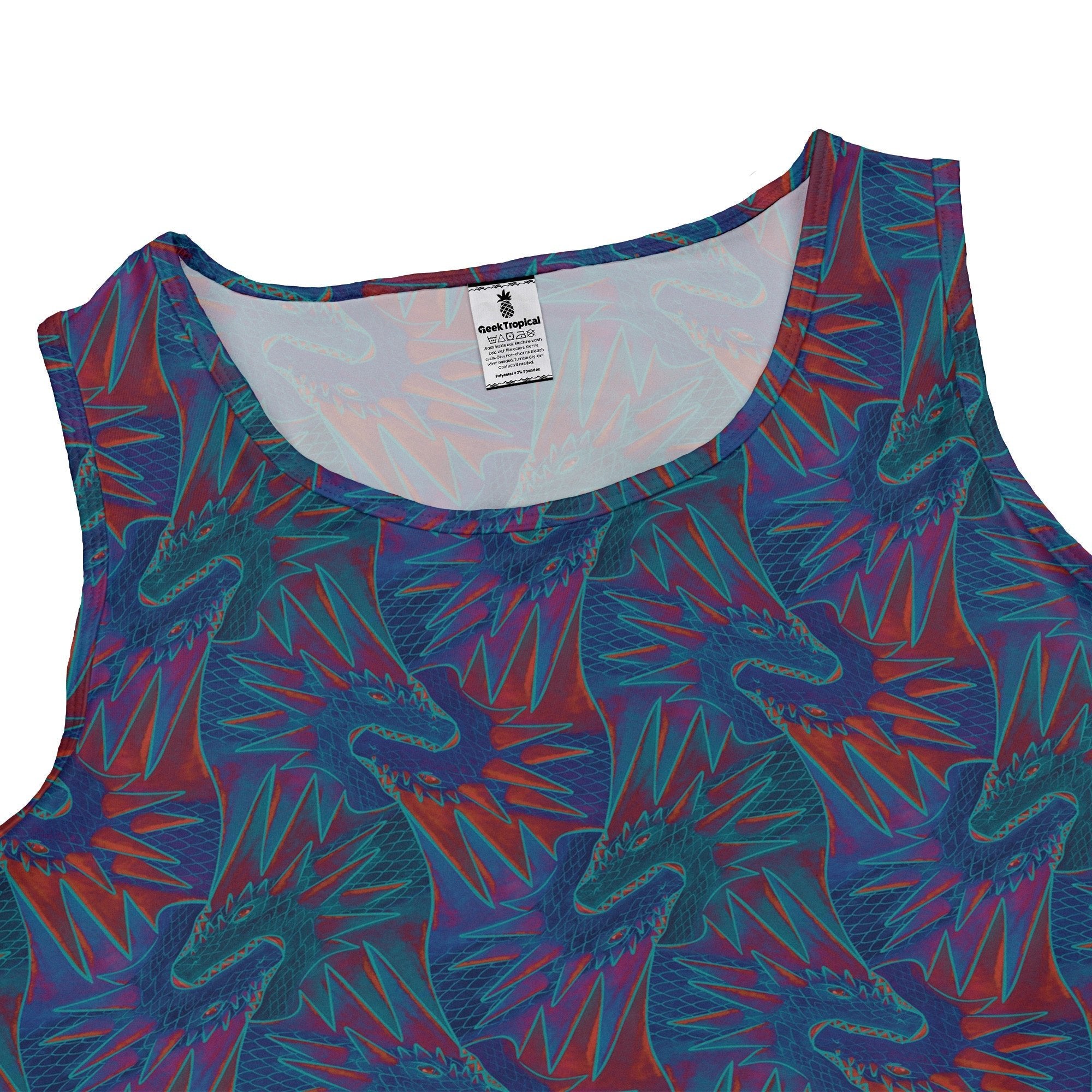 Dragon Weaving Inferno Retro Dress Geek Nerd Designs by Nathan fantasy prints lx - C