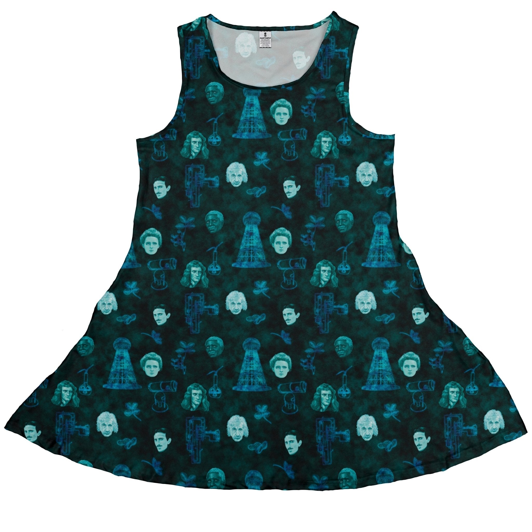 Eerie Science Legends Dress Geek Nerd Designs by Nathan lx - C science print