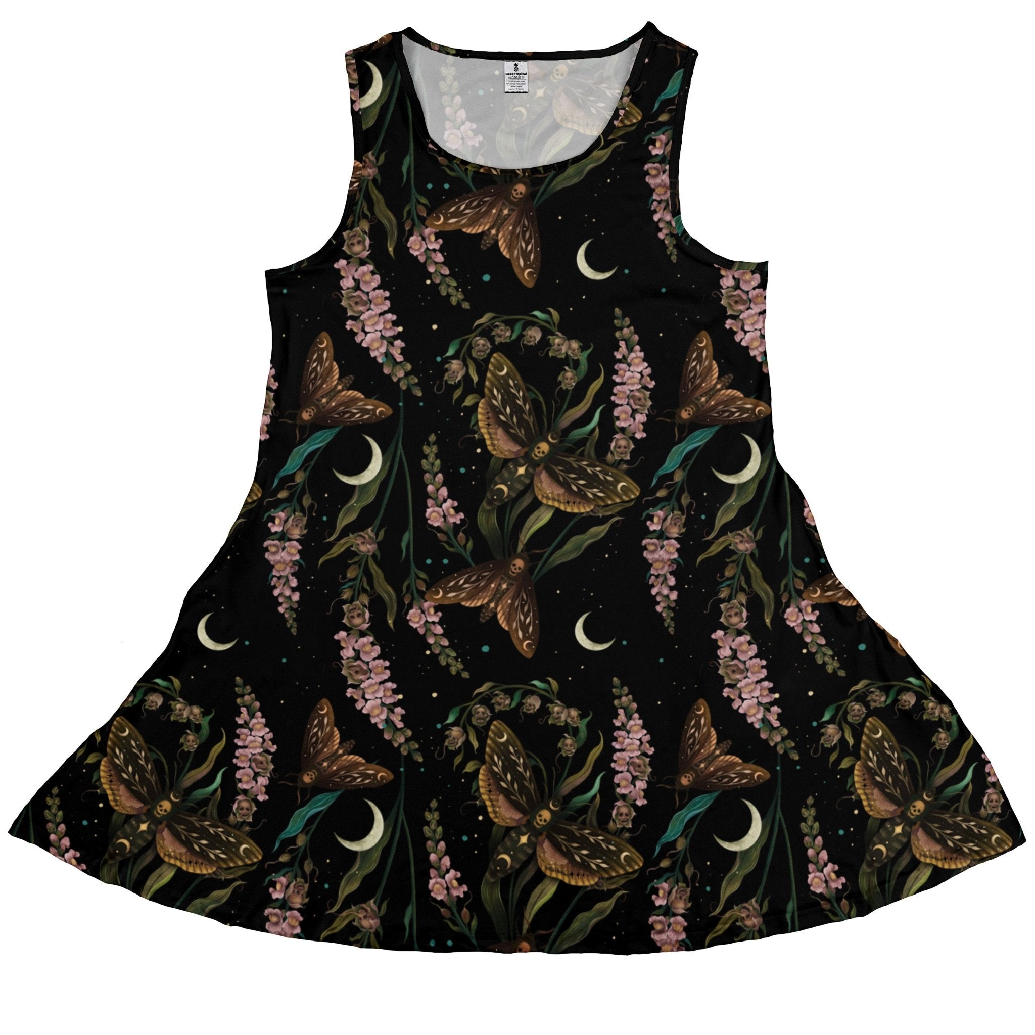 Episodic Death Moth Flow Sleeveless Dress Episodic Death Moth Flow Sleeveless Dress