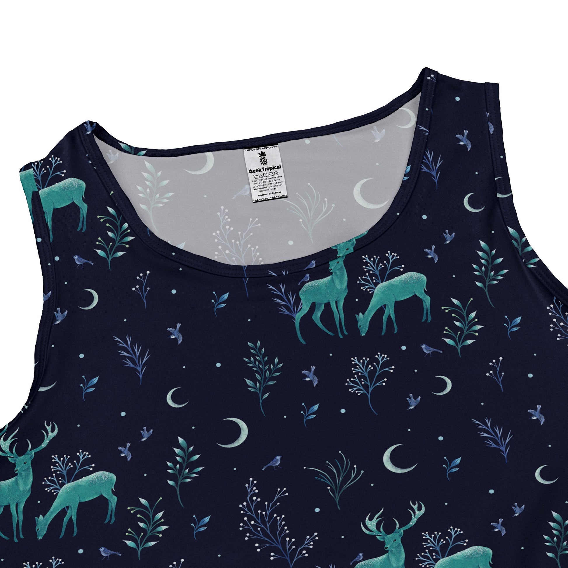 Episodic Deers In The Moonlight Dress Geek Nerd Design by Episodic lx - C outer space & astronaut print