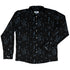 Episodic Mystical Collection Black Long Sleeve Button Up Shirt Geek Nerd adult sizing Botany Print Design by Episodic