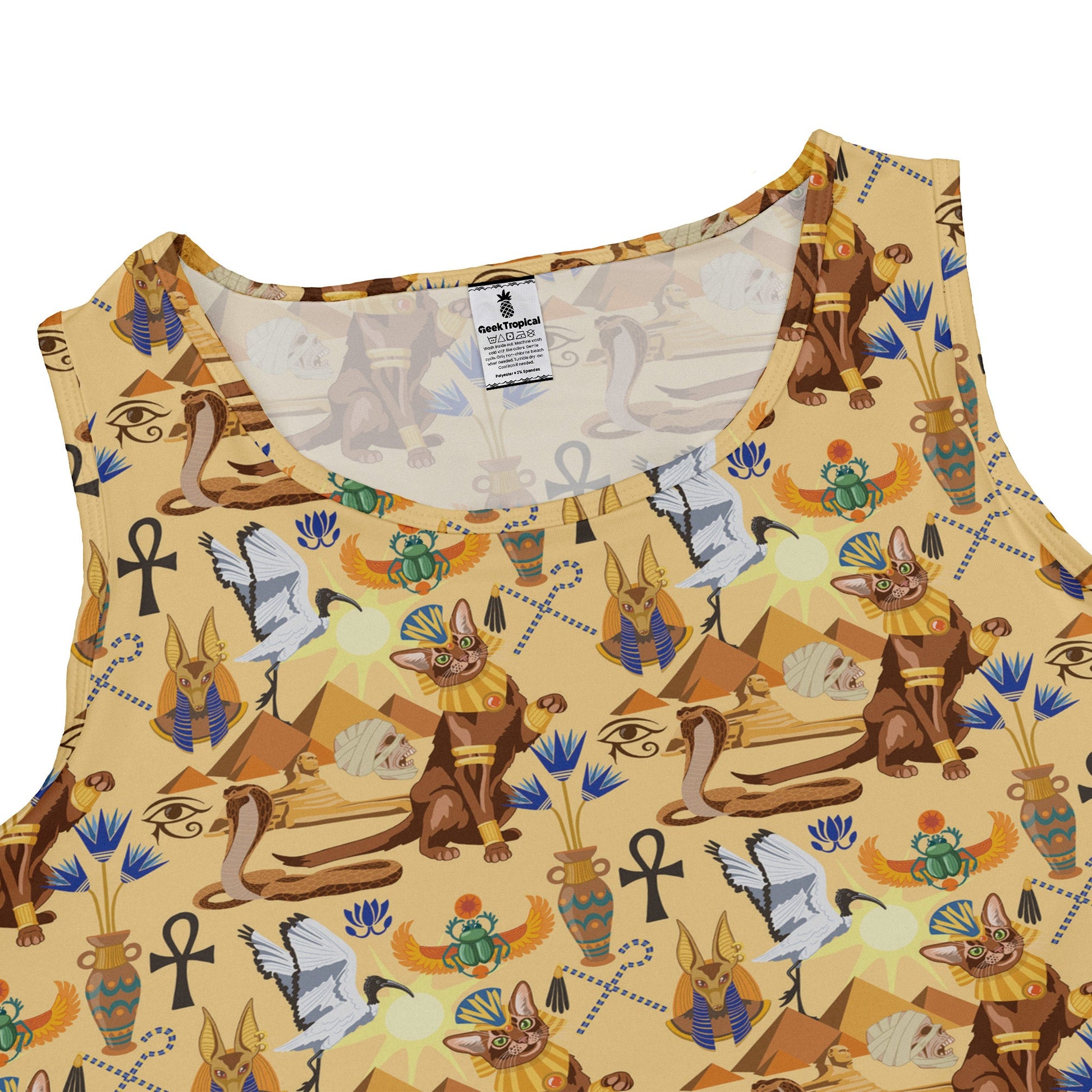 Feline of the Nile Dress Geek Nerd 0925 Animal Patterns Design by Julie Kitzes