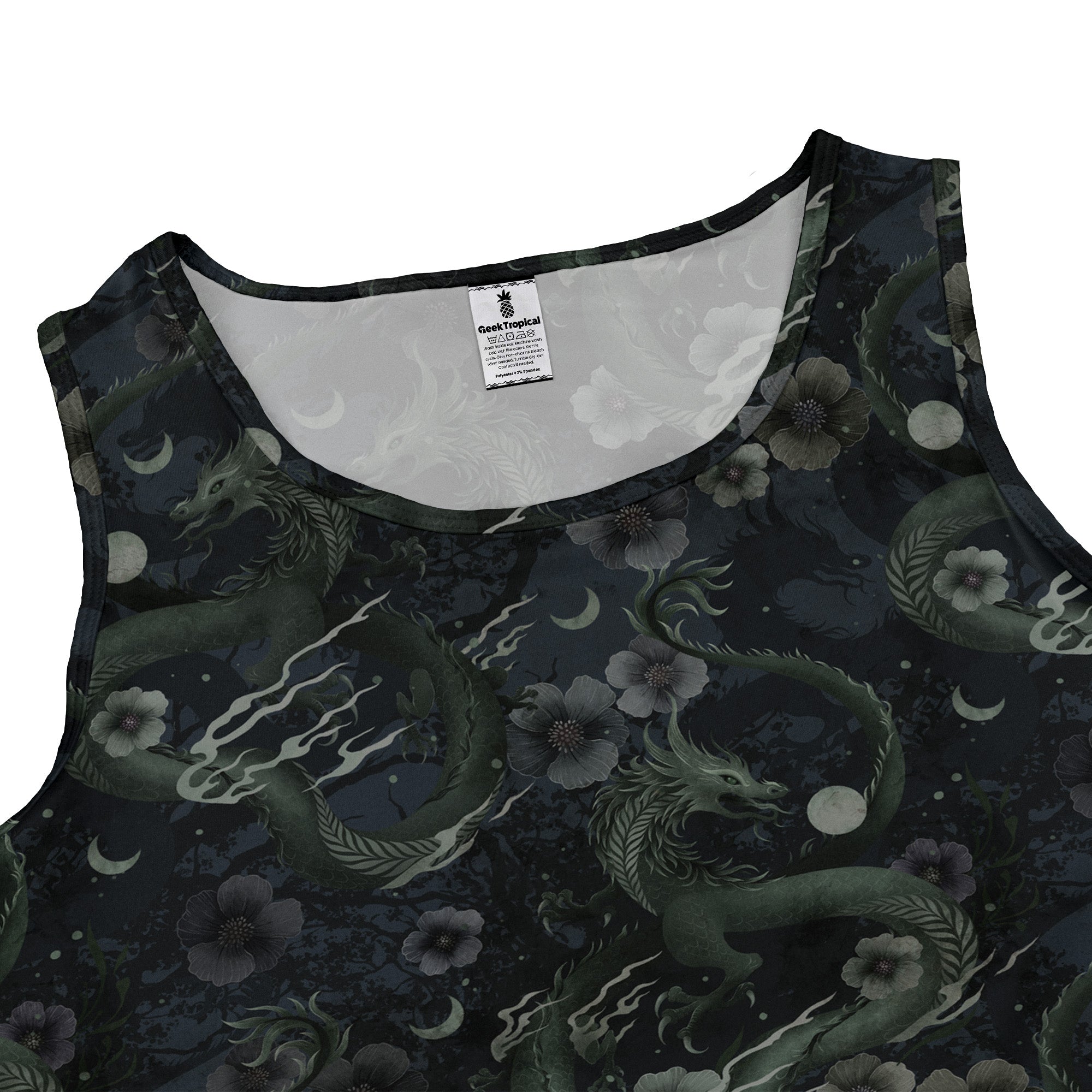 Floral Dragon Fog Dress Geek Nerd Design by Episodic Fantasy Prints lx - C