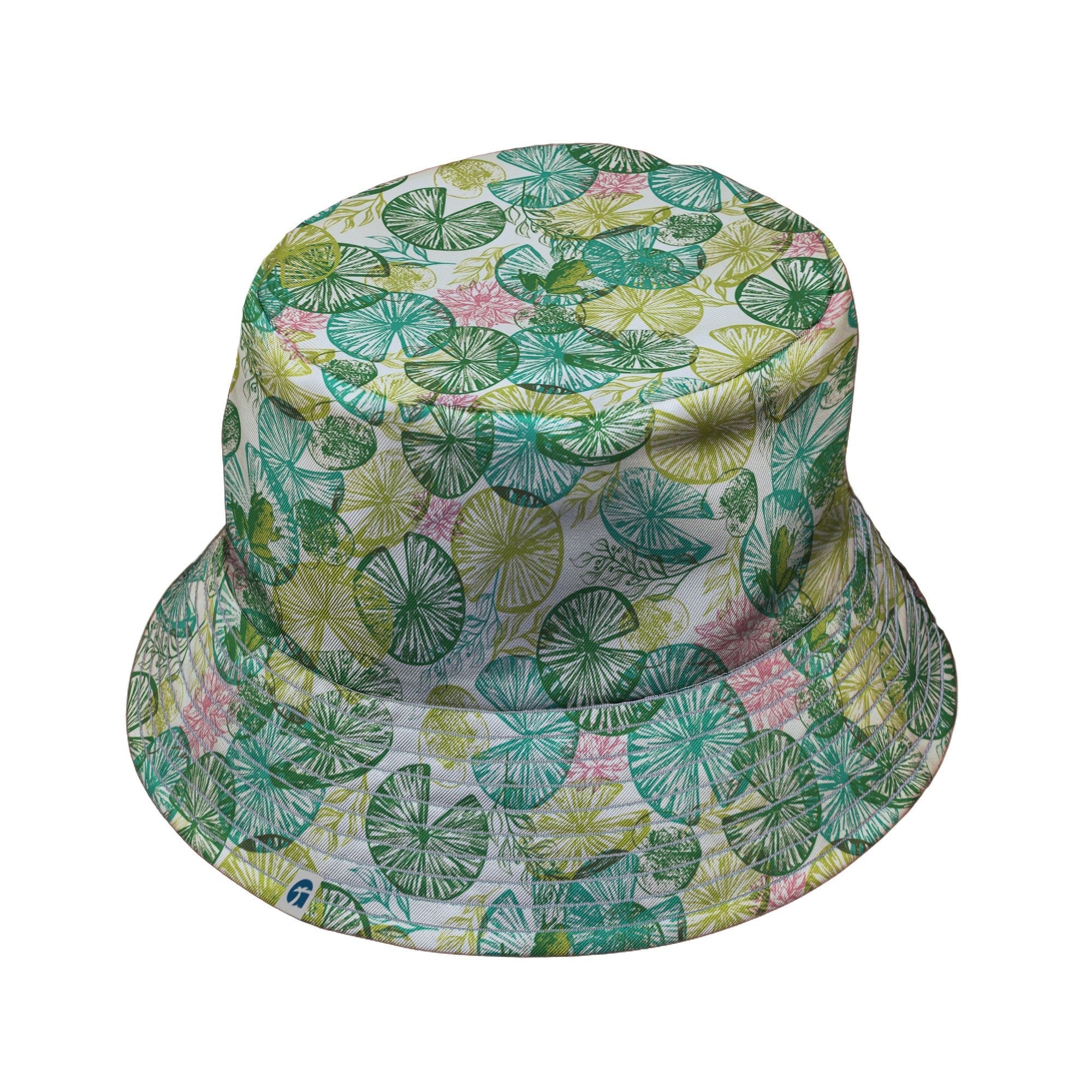 Frog Among Lilies Bucket Hat Geek Nerd 0925 Animal Patterns Botany Print