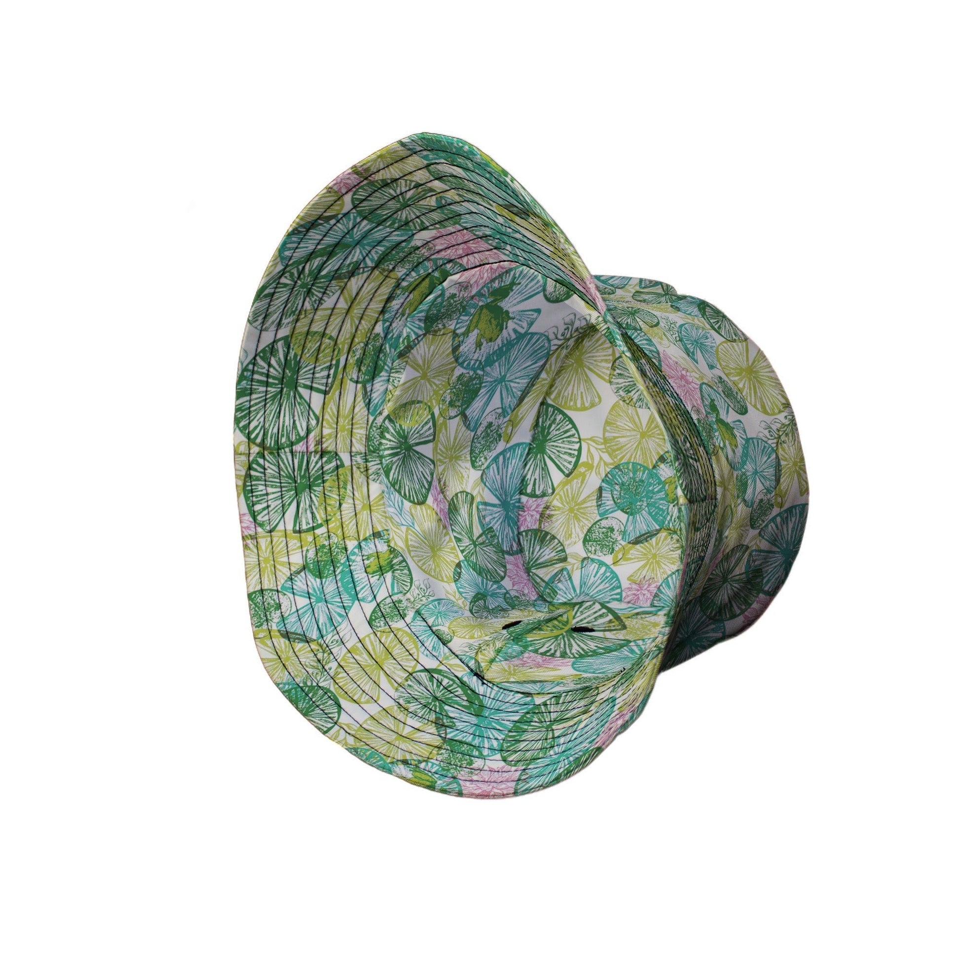 Frog Among Lilies Bucket Hat Geek Nerd 0925 Animal Patterns Botany Print
