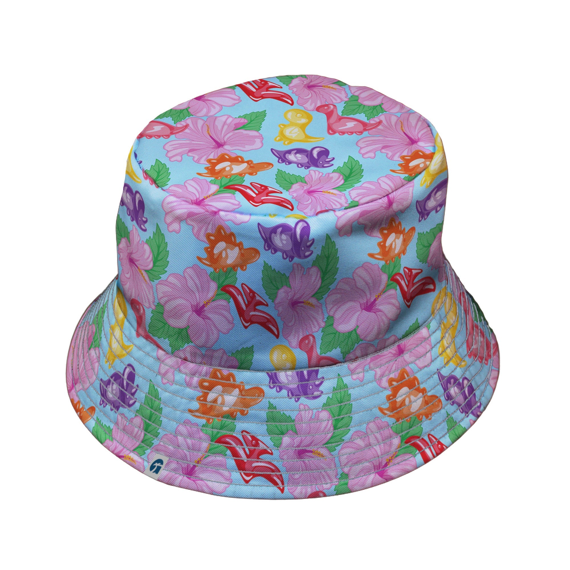 Fruit Snack Dinos Bucket Hat Geek Nerd 0925 Animal Patterns Design by Julie Kitzes