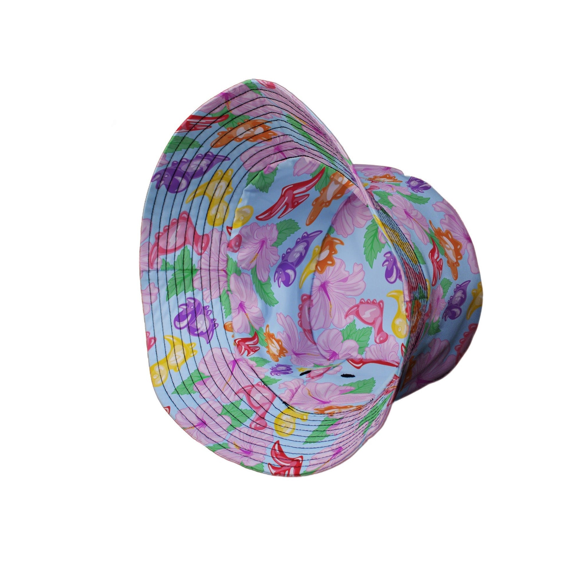 Fruit Snack Dinos Bucket Hat Geek Nerd 0925 Animal Patterns Design by Julie Kitzes
