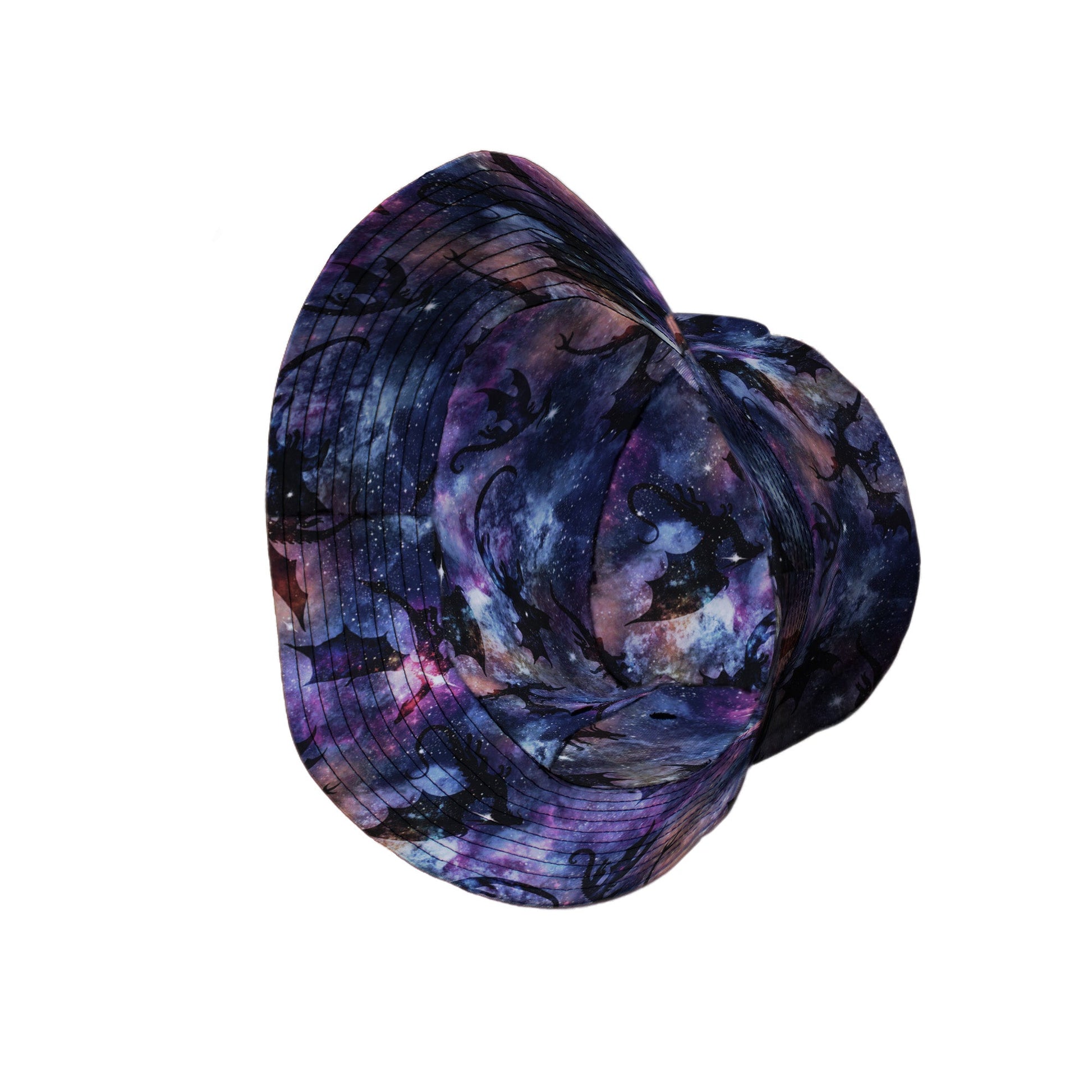 Galaxy Dragons Purple Bucket Hat Geek Nerd 0925 Designs by Nathan Fantasy Prints