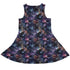 Galaxy Dragons Purple Dress Geek Nerd 0925 Designs by Nathan Fantasy Prints
