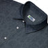 Ghost Wall Charcoal Blue Button Up Shirt Geek Nerd 0925 adult sizing All Adult Button Up Shirts