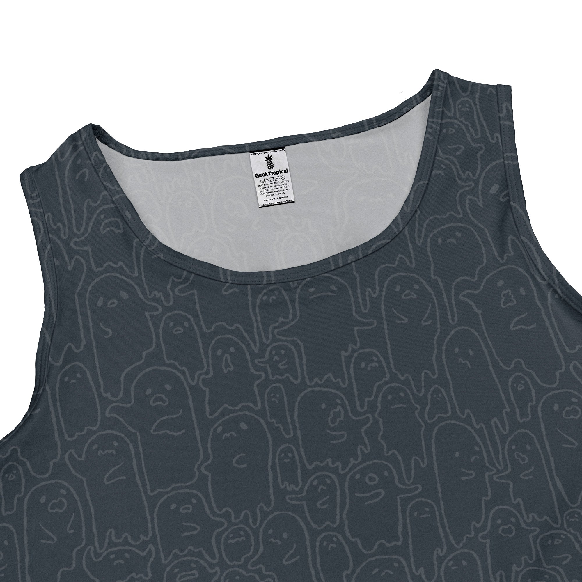 Ghost Wall Charcoal Blue Dress Geek Nerd 0925 Design by Ardi Tong Fantasy Prints