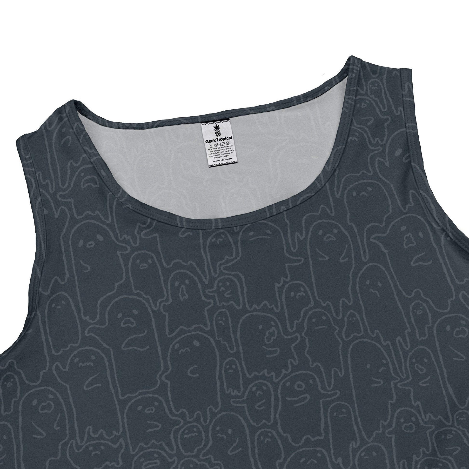 Ghost Wall Charcoal Blue Dress Geek Nerd 0925 Design by Ardi Tong Fantasy Prints
