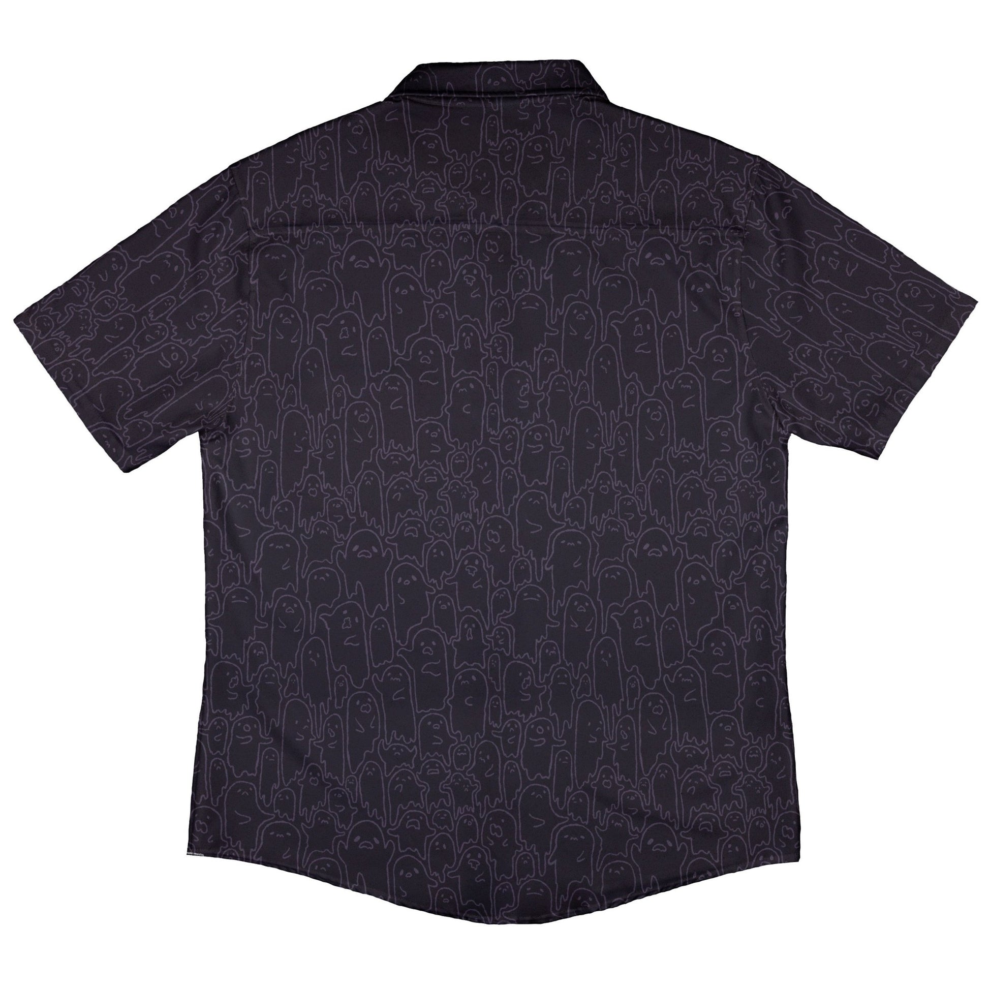 Ghost Wall Purple Button Up Shirt Geek Nerd 0925 adult sizing All Adult Button Up Shirts