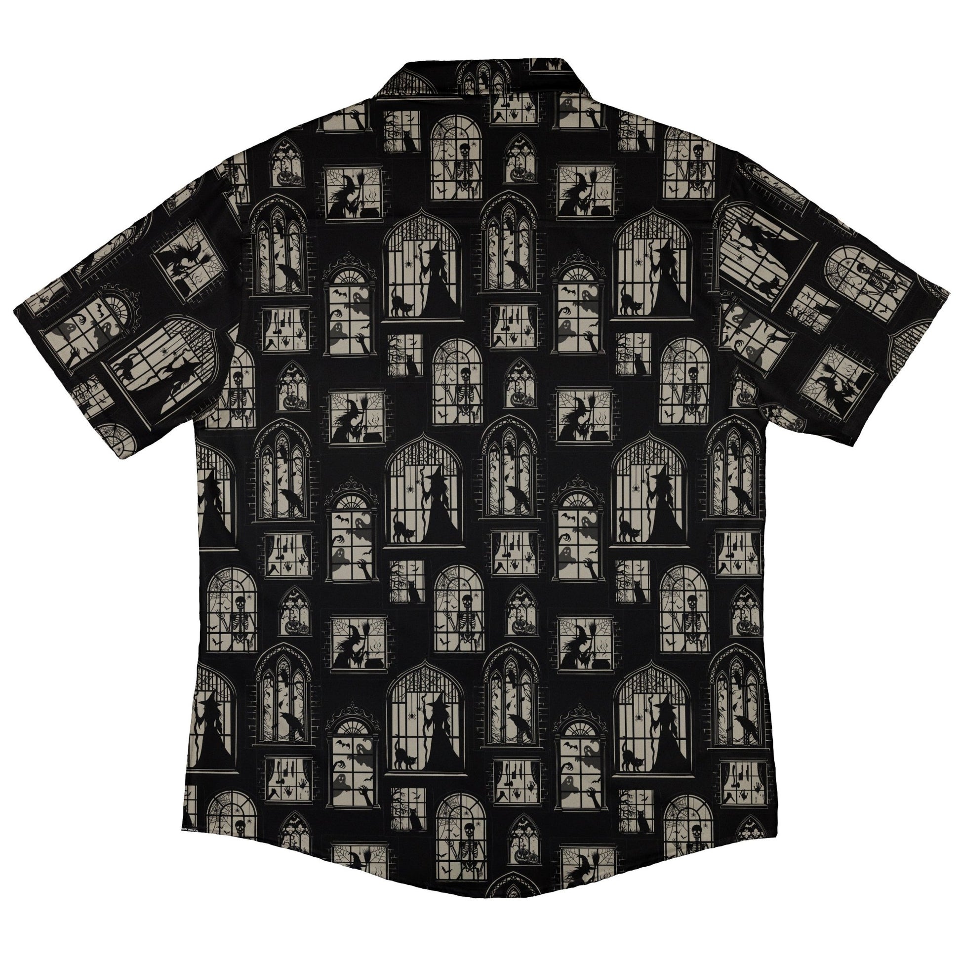 Gothic Windows Button Up Shirt Geek Nerd 0925 adult sizing All Adult Button Up Shirts