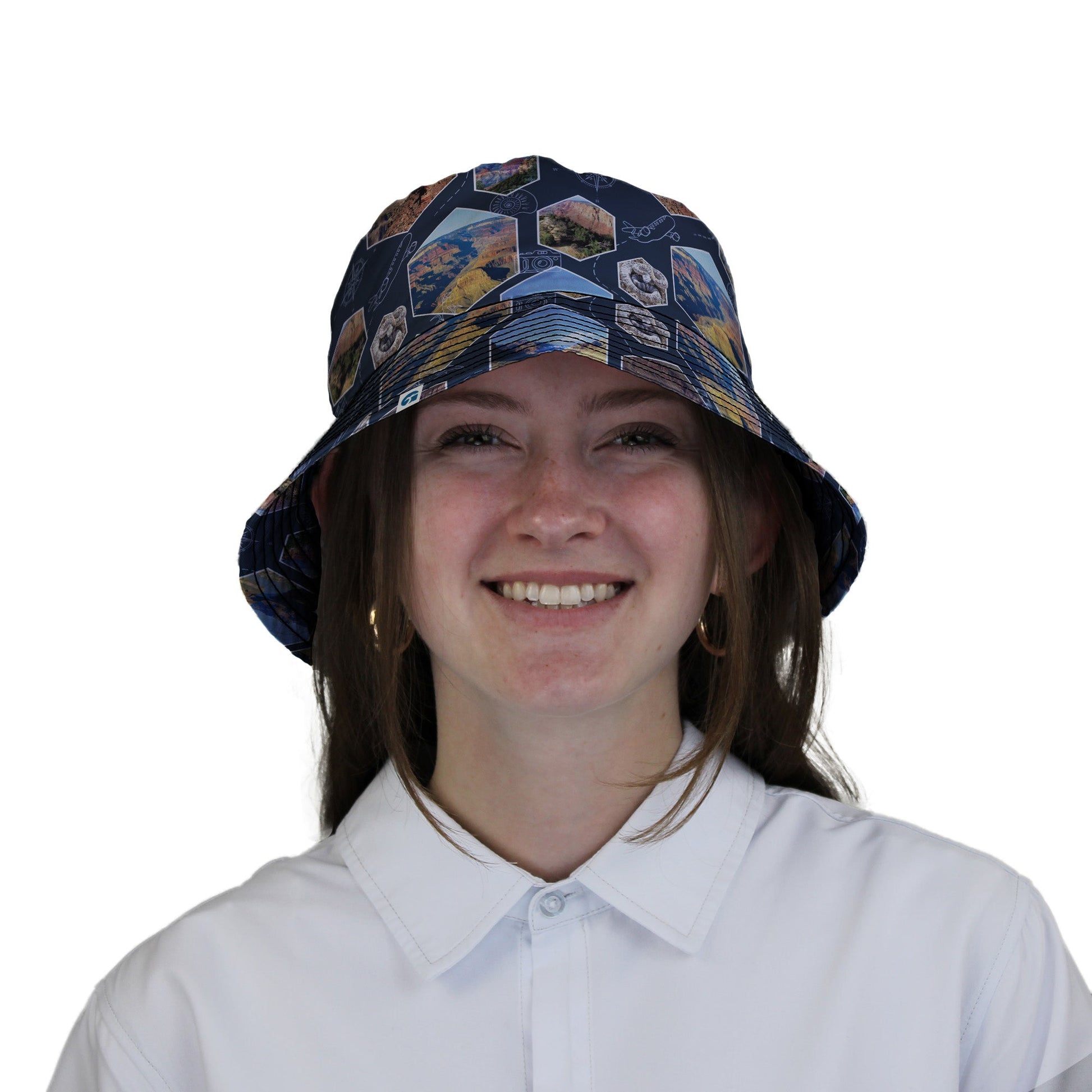 Grand Canyon Wonder Bucket Hat Geek Nerd 0925 Designs by Nathan FLOW DESC WRITING