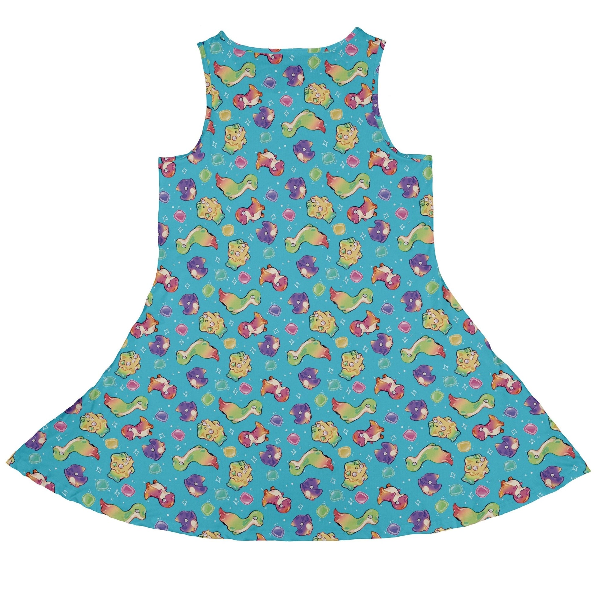 Gum Drop Dinos Dress Geek Nerd 0925 Animal Patterns Design by Ardi Tong