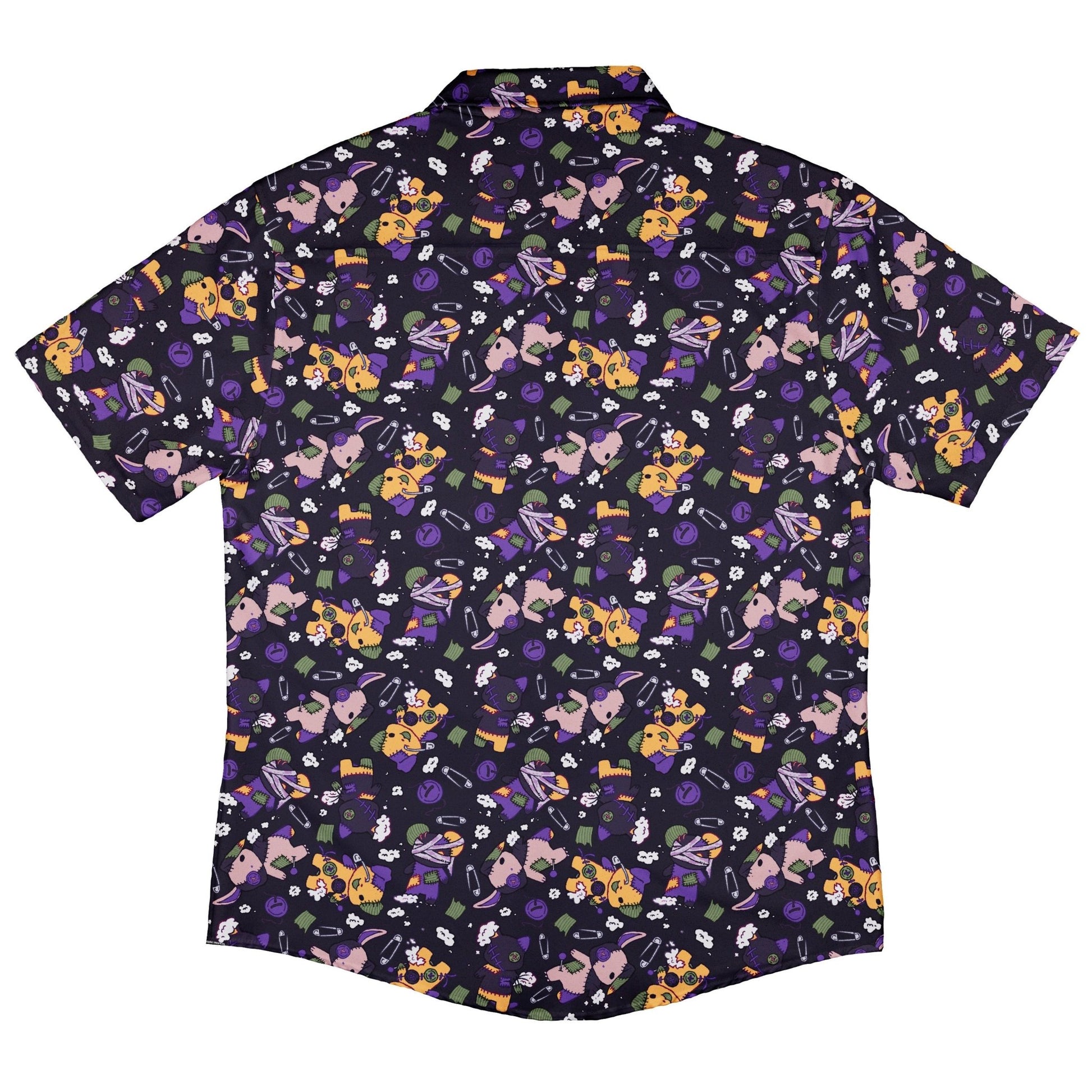 Haunted Plushies Button Up Shirt Geek Nerd 0925 adult sizing All Adult Button Up Shirts