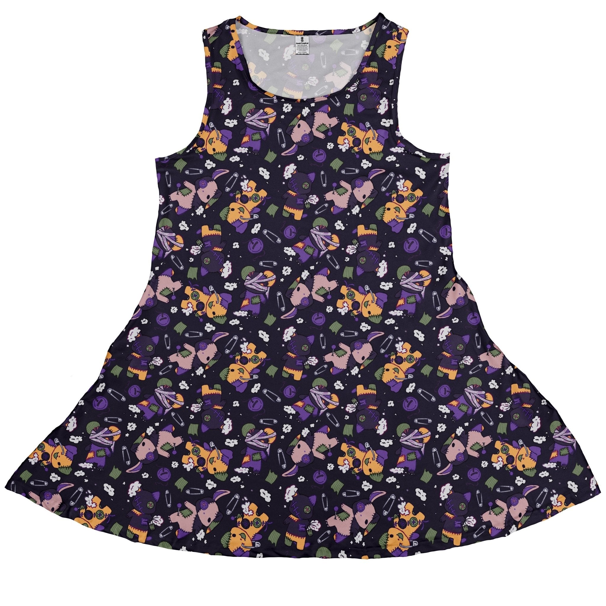 Haunted Plushies Dress Geek Nerd 0925 Animal Patterns Design by Ardi Tong
