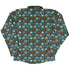 Hexagon Tile Game Symbols Long Sleeve Button Up Shirt Geek Nerd adult sizing board game print Designs by Nathan