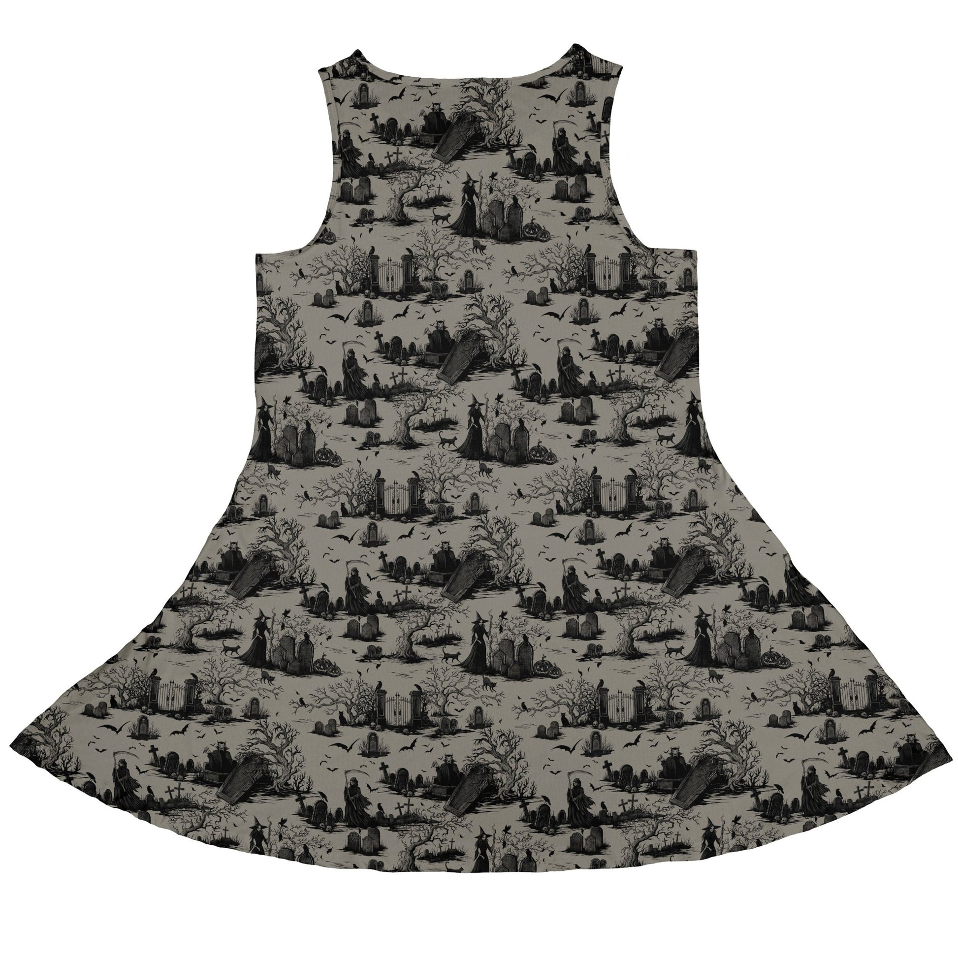 Huanted Graveyard Dark Dress Geek Nerd 0925 Design by Episodic Fantasy Prints