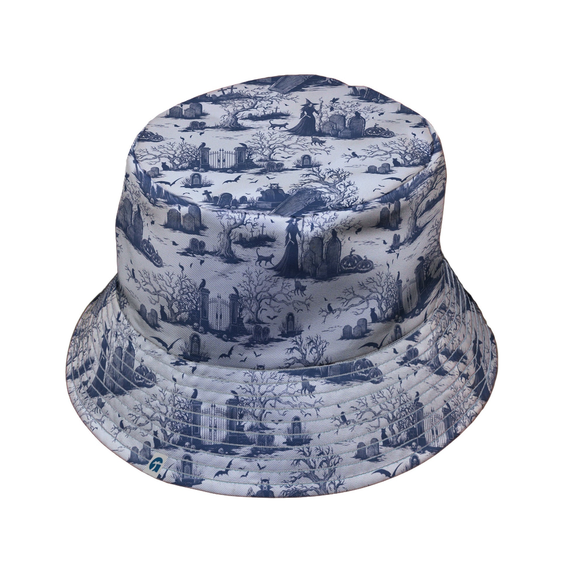 Huanted Graveyard Light Bucket Hat Geek Nerd 0925 Design by Episodic Fantasy Prints