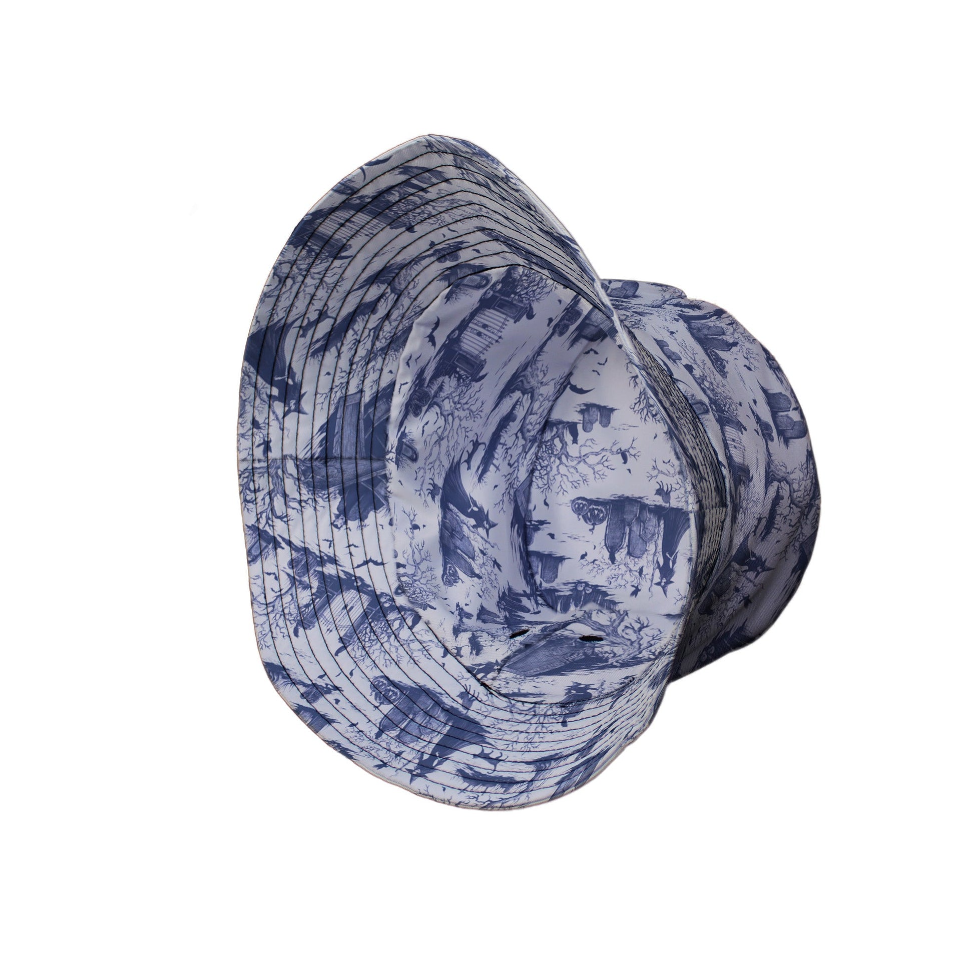 Huanted Graveyard Light Bucket Hat Geek Nerd 0925 Design by Episodic Fantasy Prints