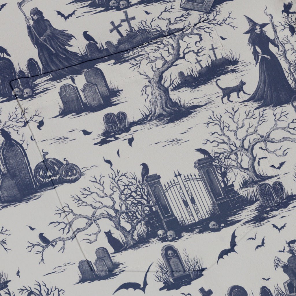 Huanted Graveyard Light Button Up Shirt Geek Nerd 0925 adult sizing All Adult Button Up Shirts