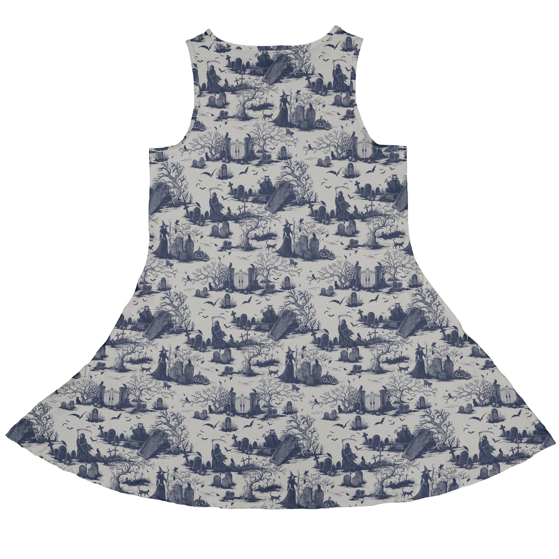 Huanted Graveyard Light Dress Geek Nerd 0925 Design by Episodic Fantasy Prints