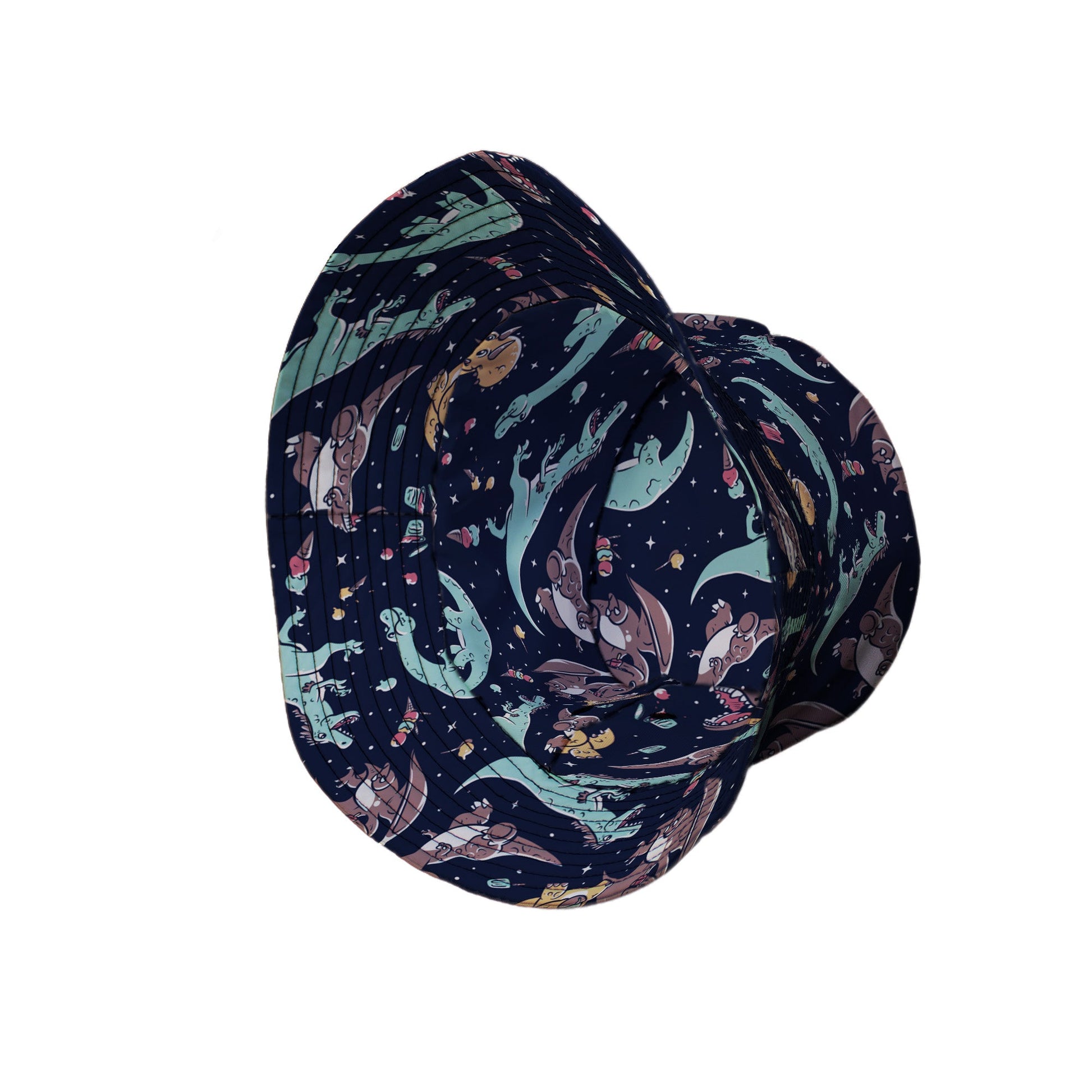 Ice Cream Dinos Bucket Hat Geek Nerd 0925 Animal Patterns Design by Tobe Fonseca