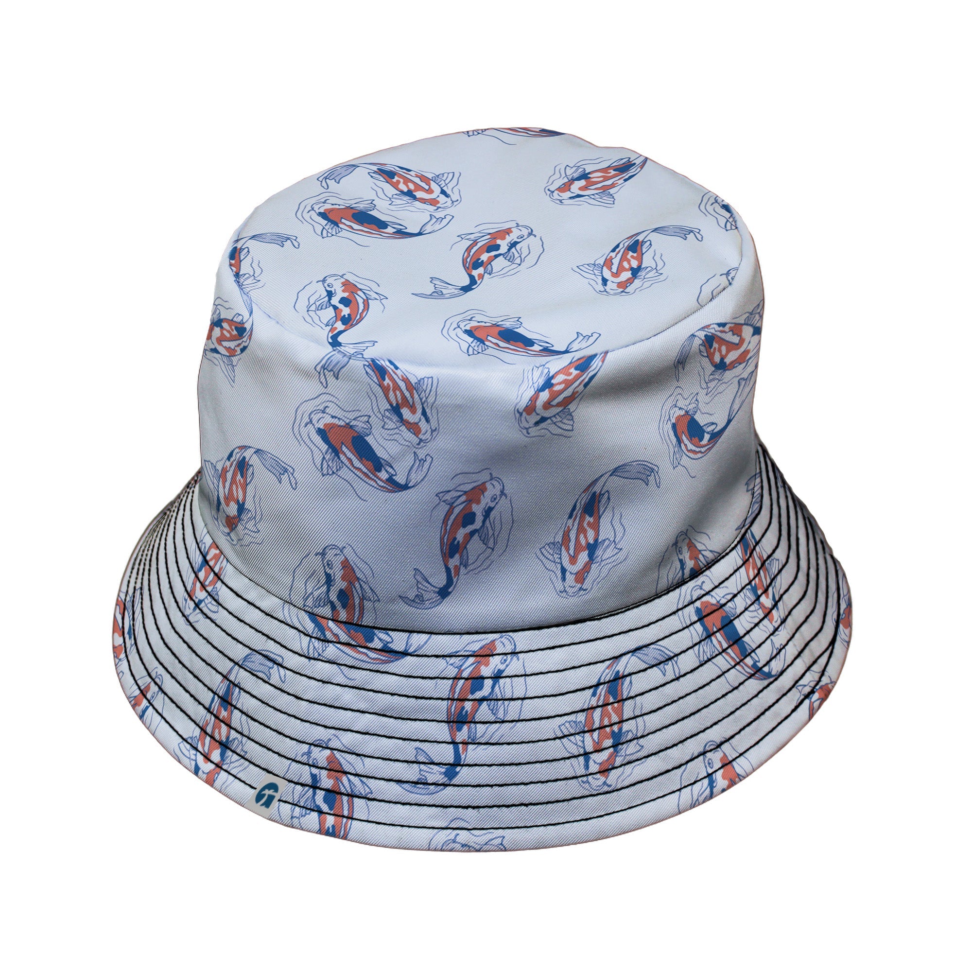 Koi Lake Bucket Hat Geek Nerd 0925 Animal Patterns Botany Print