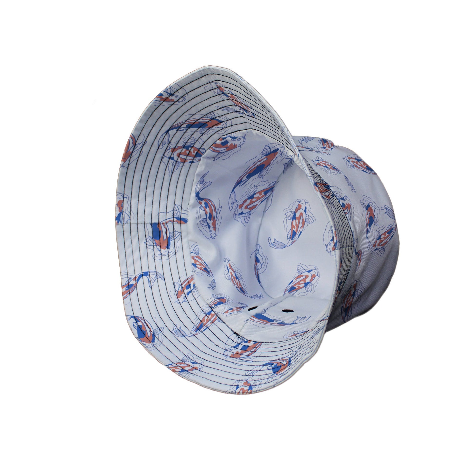 Koi Lake Bucket Hat Geek Nerd 0925 Animal Patterns Botany Print