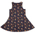 Maneki Cat Navy Dress Geek Nerd animal patterns anime Design by Ardi Tong