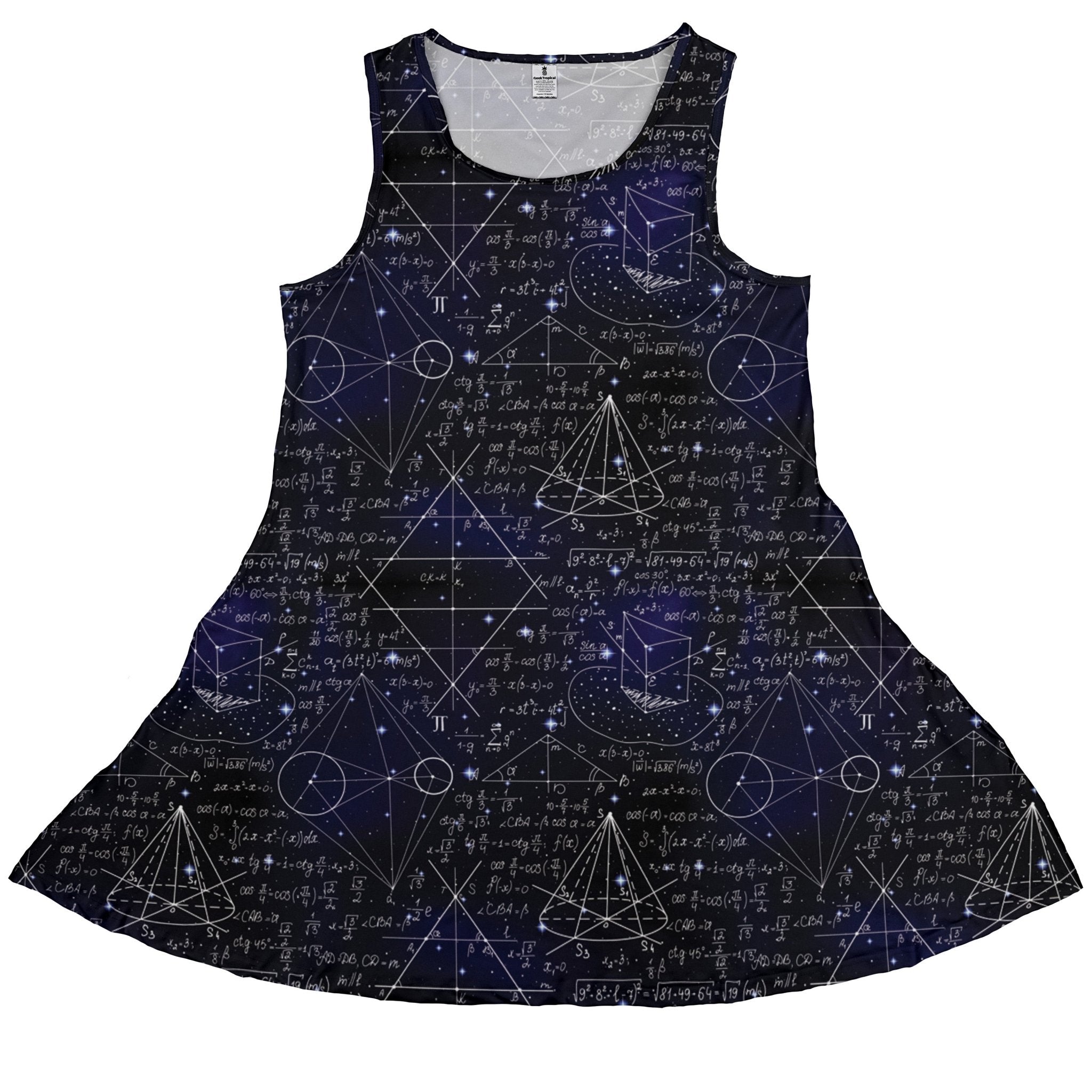 geeky skater dress Fun Experiments Skater Dress 3XL