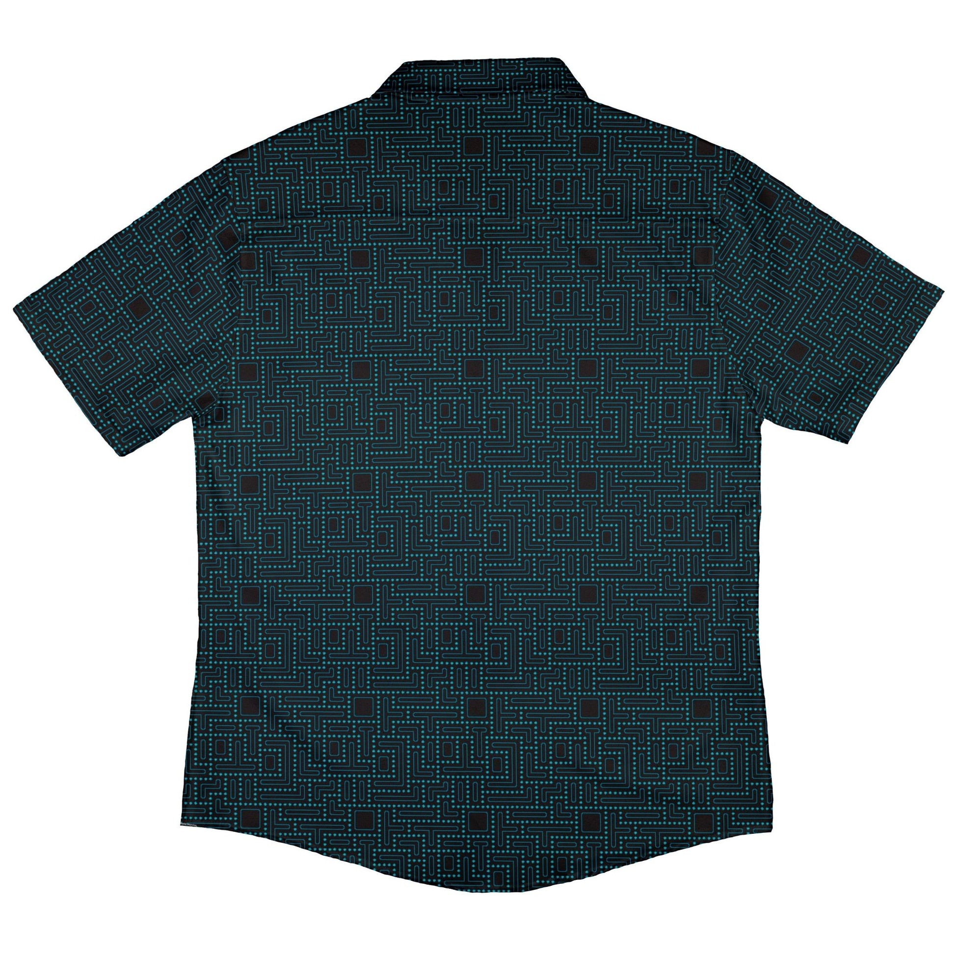 Maze Runner Neon Arcade Game Button Up Shirt - adult sizing - Designs by Nathan - Q3