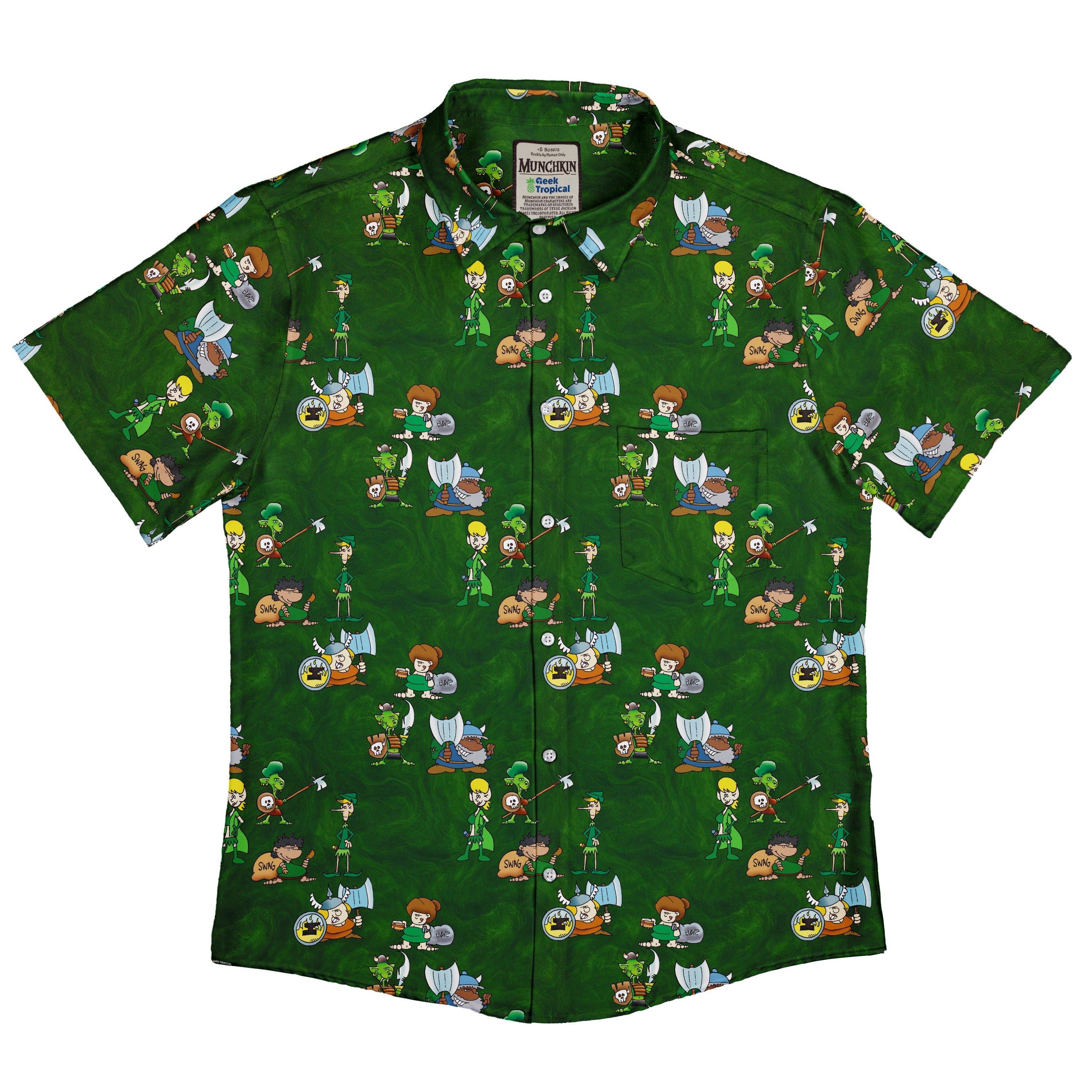 Munchkin Races Button Up Shirt