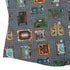 Murder Mystery Board Game Curvy Button Up Shirt Geek Nerd board game print Designs by Nathan women