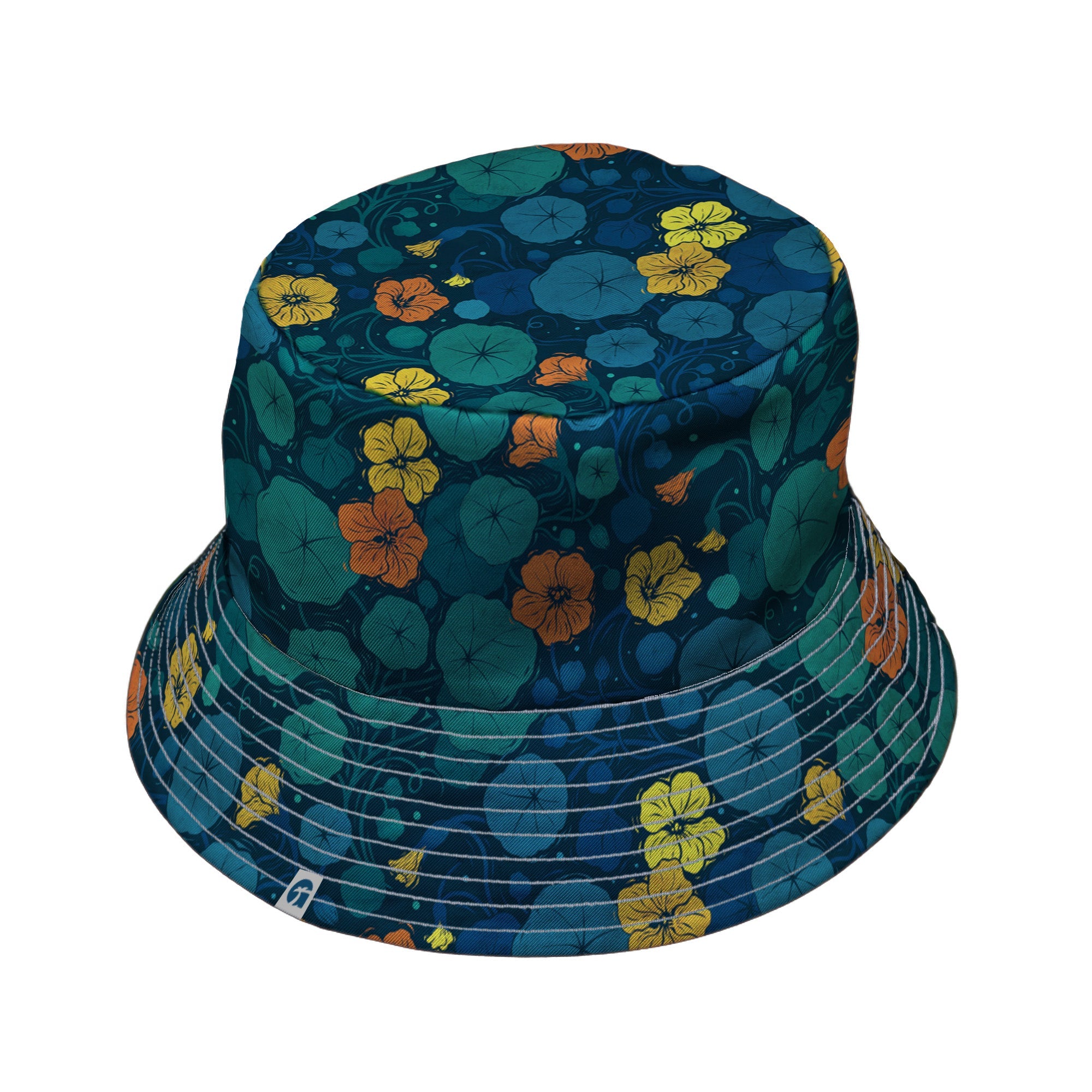 Nasturtium Bucket Hat Geek Nerd 0925 Botany Print Design by Episodic