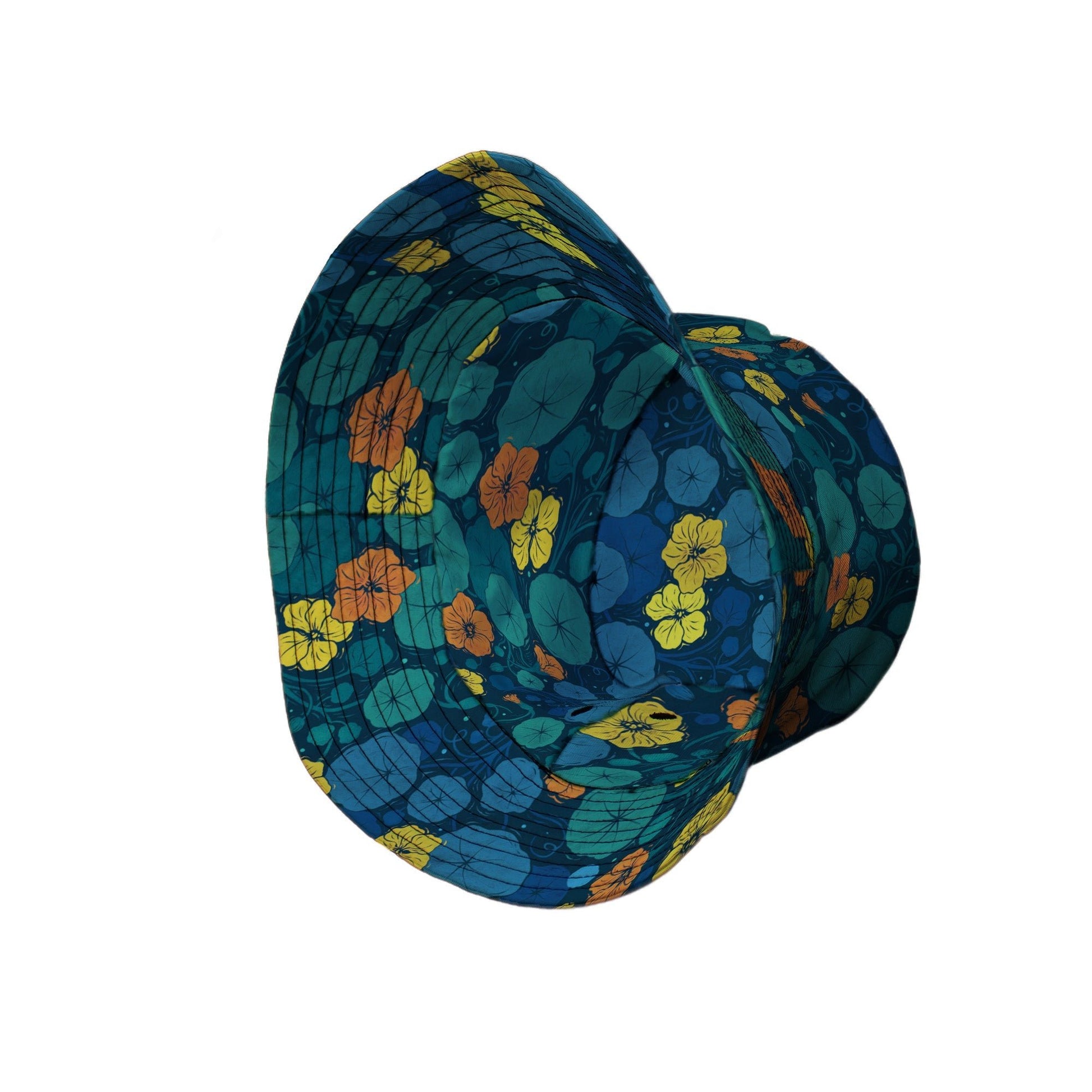 Nasturtium Bucket Hat Geek Nerd 0925 Botany Print Design by Episodic