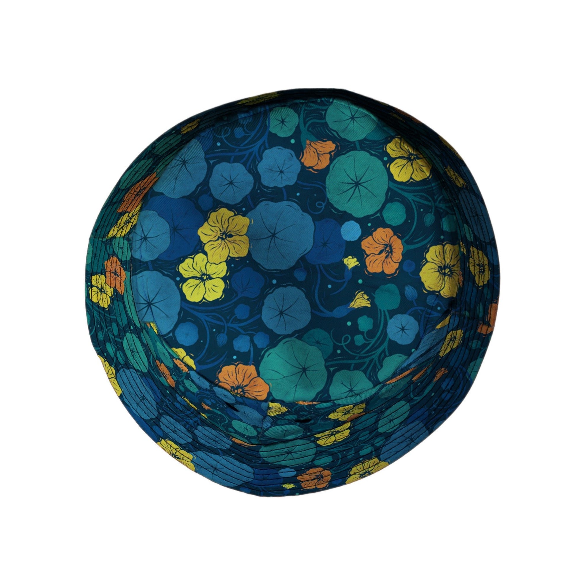 Nasturtium Bucket Hat Geek Nerd 0925 Botany Print Design by Episodic