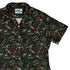 O Christmas Tree Music Notes Curvy Button Up Shirt Geek Nerd Christmas Print music print women