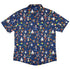 Outer Space Birthday Button Up Shirt Geek Nerd adult sizing Design by Zirkus Design outer space & astronaut print