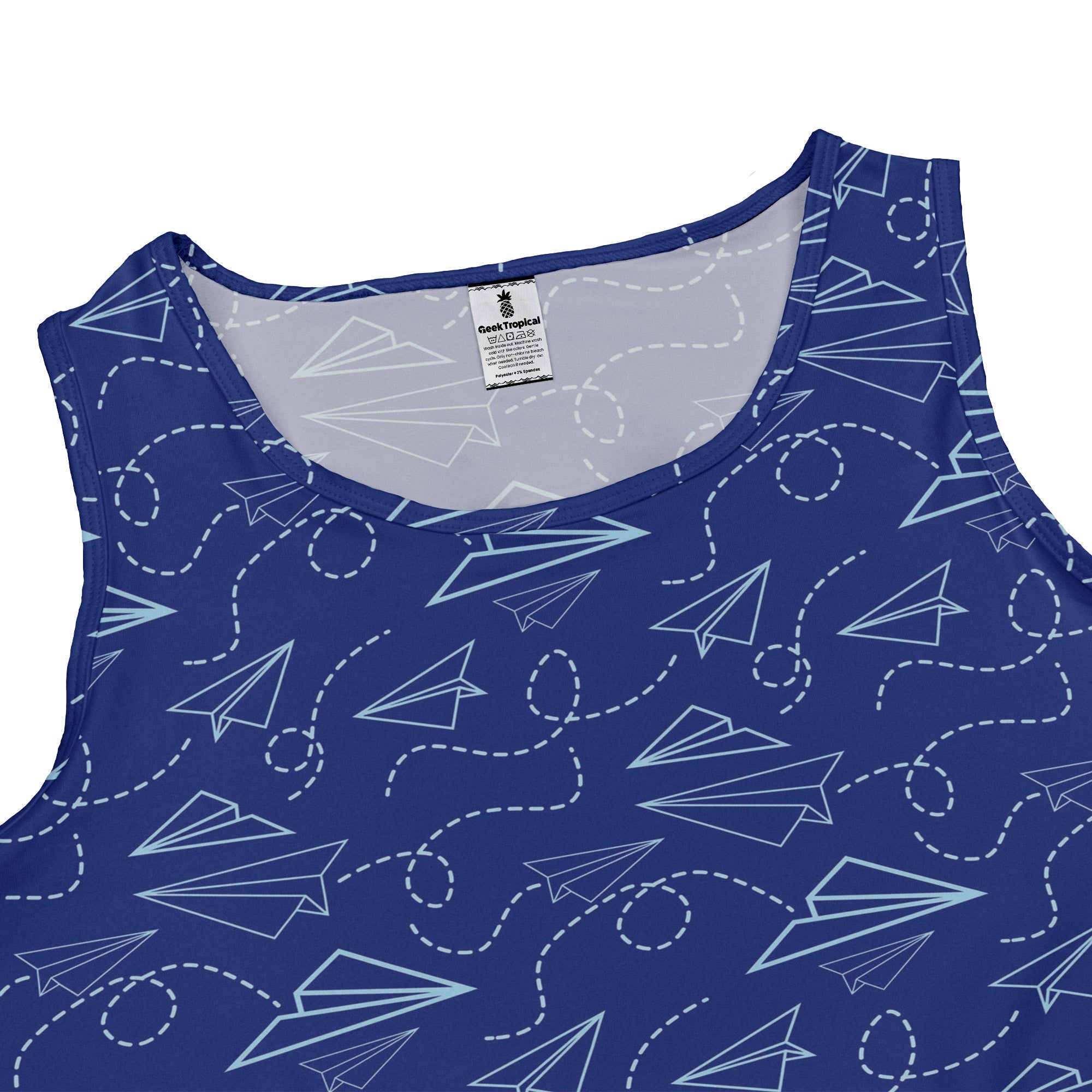 Paper Airplanes Blue Dress Geek Nerd 0925 aviation print Design by Heather Davenport