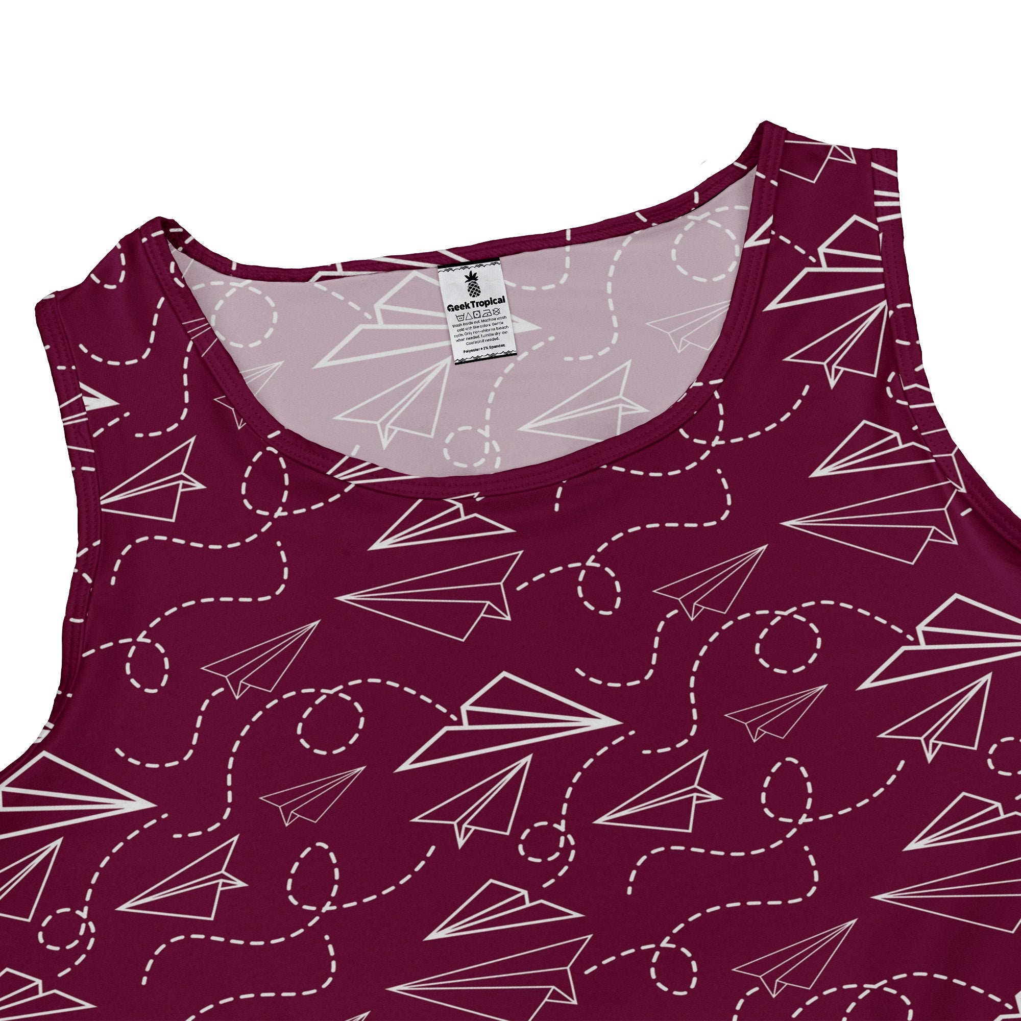 Paper Airplanes Red Dress Geek Nerd 0925 aviation print Design by Heather Davenport