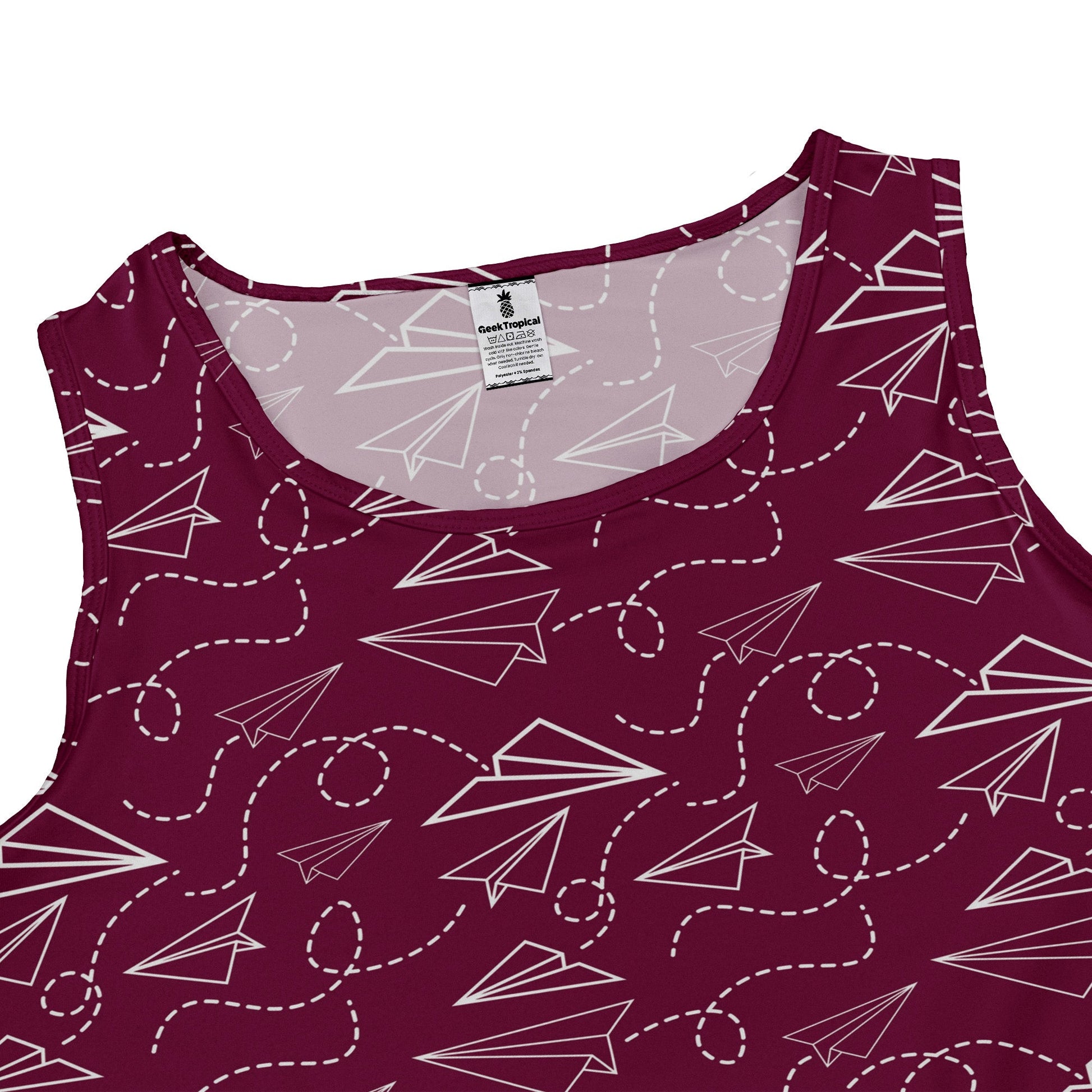 Paper Airplanes Red Dress Geek Nerd 0925 aviation print Design by Heather Davenport