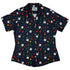 Pawn Party Blue Board Game Curvy Button Up Shirt Geek Nerd board game print women