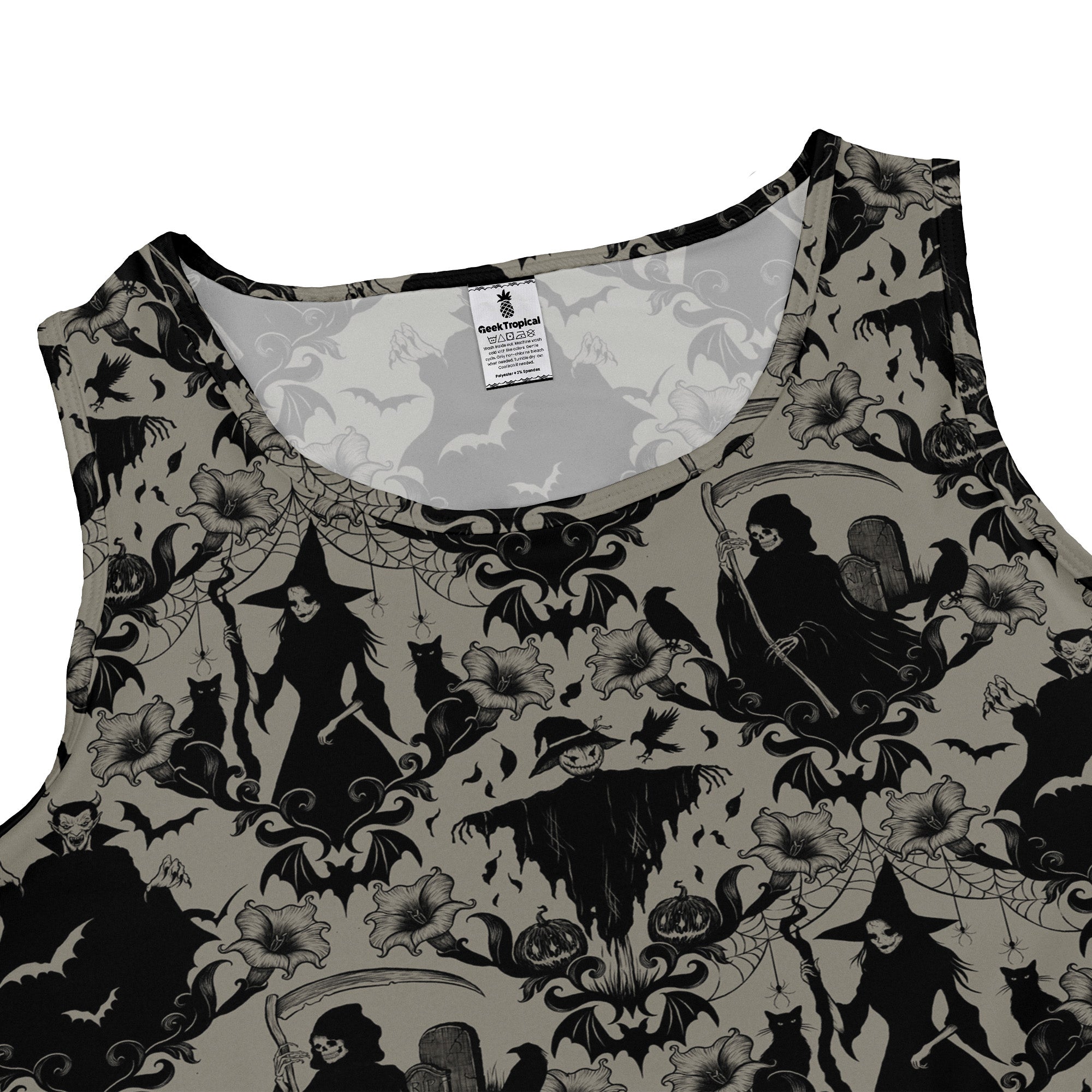 Phantom Flourish Dress Geek Nerd 0925 Botany Print Design by Episodic