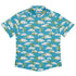 Pixel Dragon Video Game Sky Button Up Shirt Geek Nerd adult sizing Designs by Nathan fantasy prints